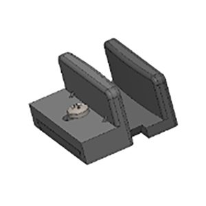 Conjunto patín solo vidrio, regulable 8/12mm